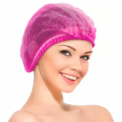 Hair Expert One-time fabric cap. Pink 1x100 pcs.