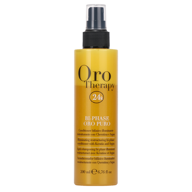 Fanola ORO THERAPY two-phase spray with keratin and colloidal gold 200 ml