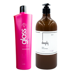 Keratin Fox Gloss (old) + Deeply Medium Cleansing Shampoo 7.3 pH