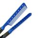 Hair Expert Hairbrush V Shaped PLASTIC comb BLUE