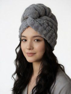 Hair Towel Turban. Grey Hair Expert