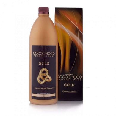 Кератинове вирівнювання волосся Cocochoco Gold 1000 мл