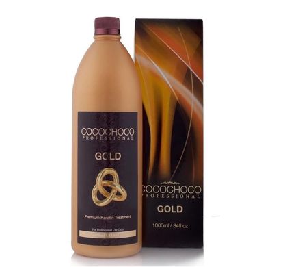 Кератинове вирівнювання волосся Cocochoco Gold 1000 мл