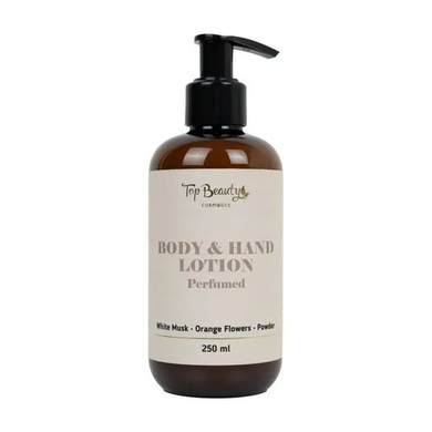 TOP BEAUTY Body & Hand Lotion Perfumed White Musk, Orange Flowers, Powder 250 ml