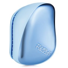 Tangle Teezer. Hair Brush Compact Styler Sky Blue Delight Chrome