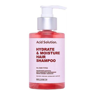 HollySkin Acid Solution Hydrate & Moisture Hair Shampoo Кислотный шампунь для глубокого увлажнения кожи головы и волос 200 мл