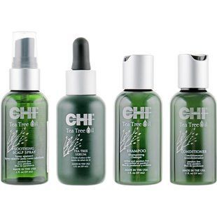 CHI Tea Tree Travel Kit Nature & Shield 4х59 (sh/59ml+cond/59ml+ser/59ml+spray/59ml)