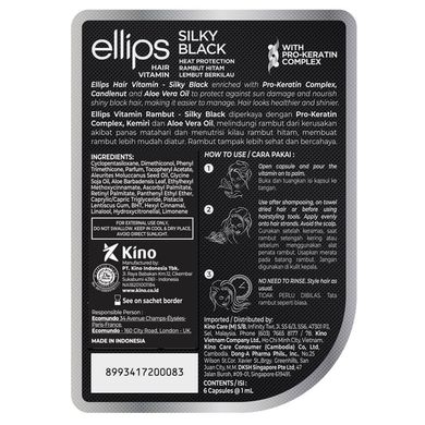 Ellips Hair Vitamin Silky Black With Pro-Keratin Complex 6x1 ml