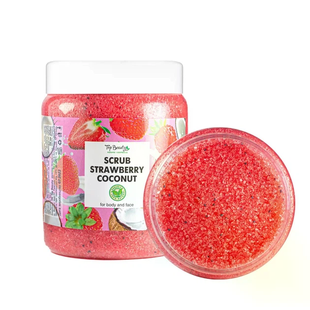 TOP BEAUTY Body & Face Scrub With Vitamin E Strawberry Coconut