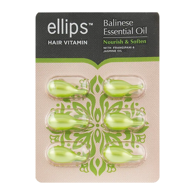 Ellips Hair Vitamin живлення та пом'якшення Балі з олією плюмерії та олією жасмину 6х1 мл