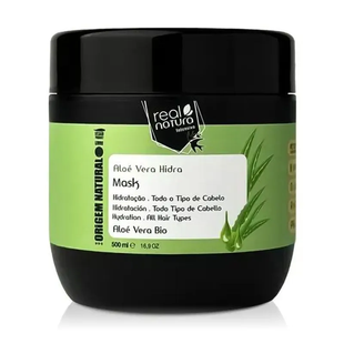 Hair Moisturizing Mask Real Natura Aloe Vera Hidra 500 ml