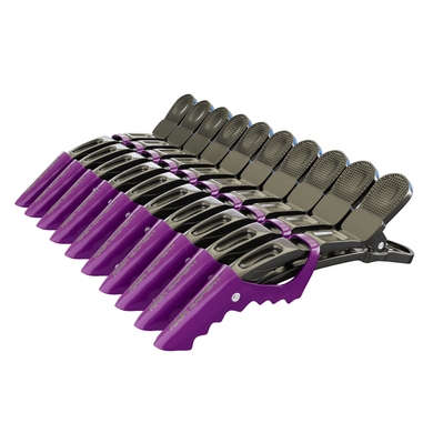 Hair Expert Clip, x10, Purple