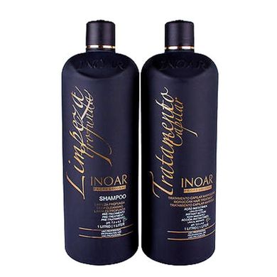 Inoar Moroccan Brazilian Keratin Hair Straightener Treatment Smoothing Capillary 2x1000 ml