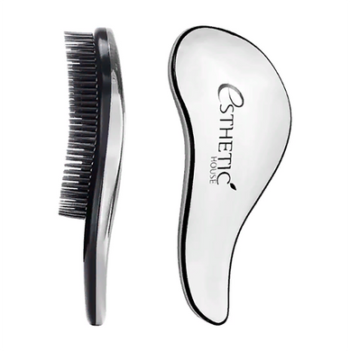 Esthetic House Hair Brush For Easy Comb Silver Гребінець для легкого розплутування і розгладження 18 * 7 см, сріблястий