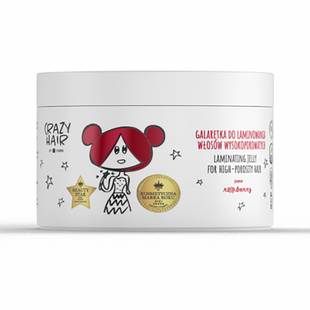 HiSkin Crazy Hair Mask Laminating Jelly For High-Porosity Hair Raspberry 300 ml