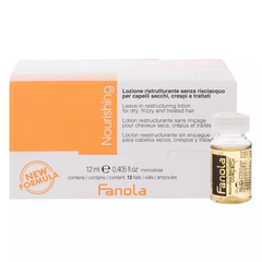 Fanola NUTRY CARE Средство для экспресс-восстановления с кератином и маслом семян льна 12*12