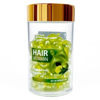 LeNika Hair Vitamin Anti Hair Loss Lime Oil and Tea Tree Oil Вітаміни для волосся з олією Лайма та олією Чайного дерева 80х1 мл