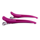 Hair Expert Clip Duck Clips (elastic, metal, plastic), x6, Pink