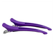 Hair Expert Clip Duck Clips (elastic, metal, plastic), x6, Purple