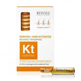 REVUELE Kt Keratin+ Hair Activator Ampoules
