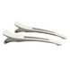 Hair Expert Clip Duck Clips (elastic, metal, plastic), x6, White