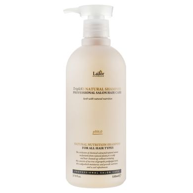 La'dor Triplex Natural Shampoo Безсульфатний органічний шампунь з ефірними маслами 530 мл