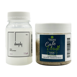 Ботекс Natureza Cafe Verde + Deeply Medium Cleansing Shampoo 7.3 pH 100+100 ml