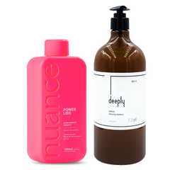 Кератин Nuance Professional Power Liss Exclusive + Deeply Medium Cleansing Shampoo 7.3 pH