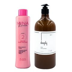 Кератин Nuance Mina Louca + Deeply Medium Cleansing Shampoo 7.3 pH