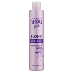 YouLook Blond PINK SHINE Anti Yellow Effect MASK 250 ml